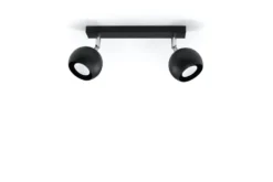Deckenspot OCULARE 2 Schwarz - 2x GU10 Fassung - max. 2x40W - exkl. LED's