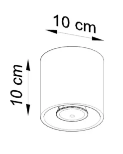 Deckenspot ORBIS 1 Anthrazit - 1x GU10 Fassung - max. 40W - exkl. LED's