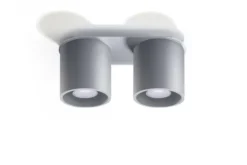 Deckenspot ORBIS 2 Grau - 2x GU10 Fassung - max. 2x40W - exkl. LED's