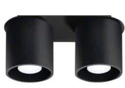 Deckenspot ORBIS 2 Schwarz - 2x GU10 Fassung - max. 2x40W - exkl. LED's