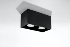 Deckenspot QUAD Schwarz - 2x GU10 Fassung - max. 2x40W - exkl. LED's