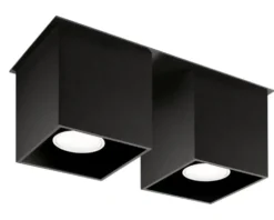 Deckenspot QUAD 2 Schwarz - 2x GU10 Fassung - max. 2x40W - exkl. LED's