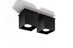 Deckenspot QUAD 2 Schwarz - 2x GU10 Fassung - max. 2x40W - exkl. LED's