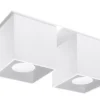Deckenspot QUAD 2 Weiß - 2x GU10 Fassung - max. 2x40W - exkl. LED's