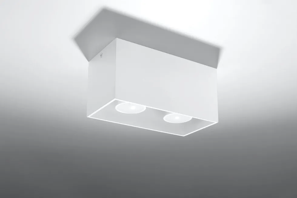 Deckenspot QUAD Weiß - 2x GU10 Fassung - max. 2x40W - exkl. LED's