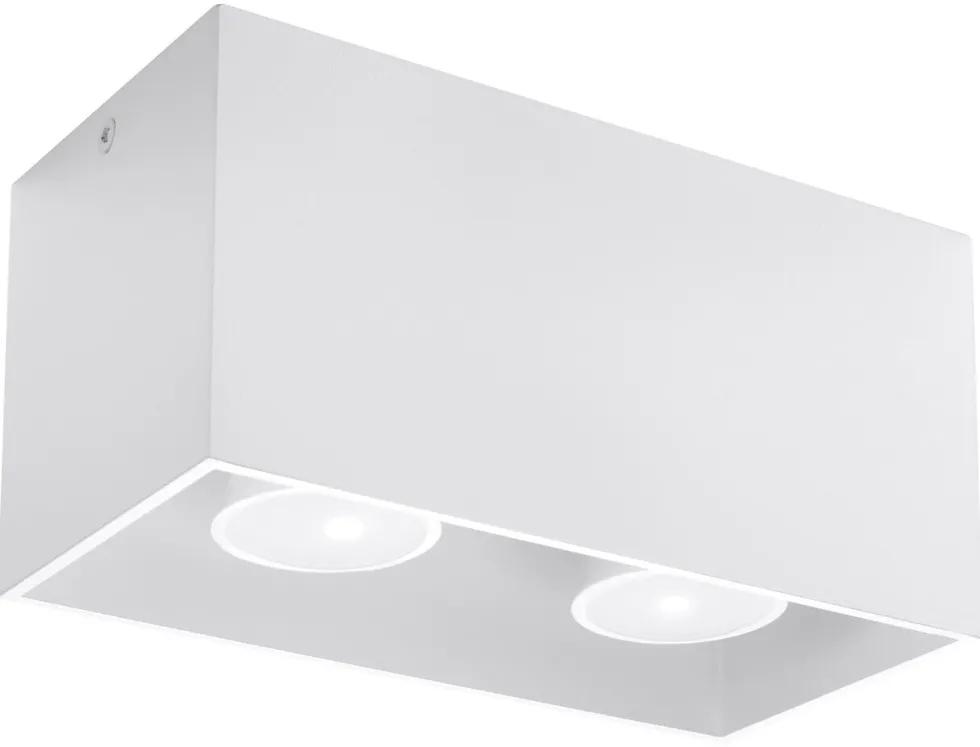 Deckenspot QUAD Weiß - 2x GU10 Fassung - max. 2x40W - exkl. LED's