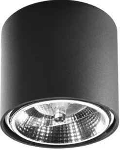 Deckenspot TIUBE Schwarz - 1x GU10 / ES111 Fassung - max. 40W - exkl. LED's