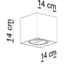Deckenspot VALDE Beton - 1x GU10 Fassung - max. 40W - exkl. LED's