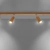 Deckenspot ZEKE 6 Eiche - 6x GU10 Fassung - max. 6x40W - exkl. LED's