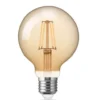 Dimmbare LED Fadenlampe E27 G125 6W 2200K extra Warmweiß