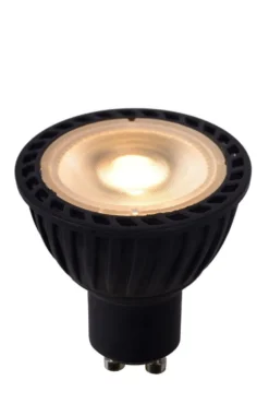 Dimmbarer LED-Spot GU10 PAR16 - Schwarz - 4,9W 355Lm - DTW 2200K-3000K Dim To Warm | UGR15 - Dimtone Dimmbar - CRI95 Beste Farbwiedergabe - Ersetzt 30W