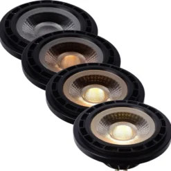 Dimmbarer LED Strahler AR111 GU10 - Schwarz - 12W 820Lm - Dimtone 2200K-3000K | TRIAC DIM - CRI93 - 40 ° Abstrahlwinkel