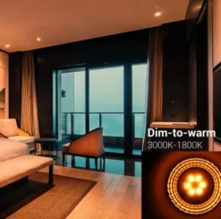 Dimmbar LED Spot GU10 PAR16 - 5,5W 280Lm - DTW 2200K-3000K Dim To Warm | Dimtone - wärmerer Lichtfarbton bei Dimmung 230V