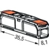 Durchgangsklemme transparent 1-polig - 0,2 bis 4mm Drähte - 60 Stück
