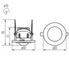 Einbau Bewegungssensor 360° - IP20 - PIR Infrarot Bewegungsmelder - 230V max. 800W - schwenkbar - Weiß
