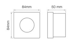 Einbaurahmen - Chrom - Sägegröße - 73mm - exkl. LED Spot