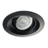 Einbaurahmen Colie Mattschwarz - Sägegröße 75mm - vertieft - exkl. LED Spot