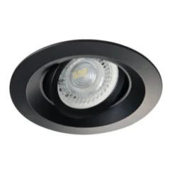 Einbaurahmen Colie Mattschwarz - Sägegröße 75mm - vertieft - exkl. LED Spot