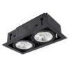 Einbaurahmen - 2×GU10 AR111 - exkl. LED Spot - Schwarz