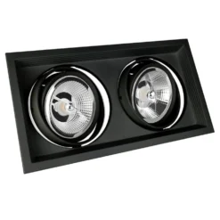 Einbaurahmen Maxi DUE - GU10 AR111 - exkl. LED Spot - Mattschwarz