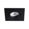 Einbaurahmen Premium Schwarz - Sägegröße 74-80mm Außengröße 90x90mm - exkl. LED Spot