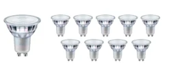 10er Pack - GU10 LED Spots - 5W entspricht 50W - Lichtfarbe optional