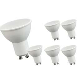 6er Pack - LED GU10 Strahler 6W 6400K Tageslichtweiß entspricht 40W