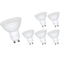 6er Pack - LED GU10 Strahler 6W 2700K Warmweiß entspricht 45W