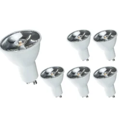 6er Pack - LED Spot GU10 - 6W entspricht 40W - 3000K Warmweiß - 10° Abstrahlwinkel