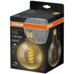Globus-Glühlampe Gold E27 125 mm 4 W 300 lm 2000 K Dimmbar