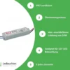 GLP LED Netzteil Transformator - 12V 24W 2A - geeignet für 12V LED Beleuchtung - IP67 wasserdicht
