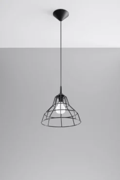 Hängeleuchte ANATA Schwarz - 1x E27 Fassung - max. 60W - exkl. LED's