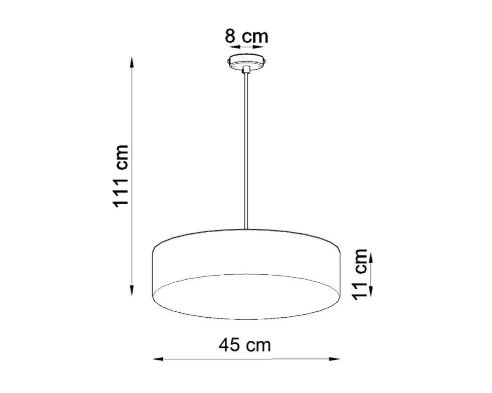 Hängeleuchte ARENA 45 Weiß - 3x E27 Fassung - max. 3x60W - exkl. LED's