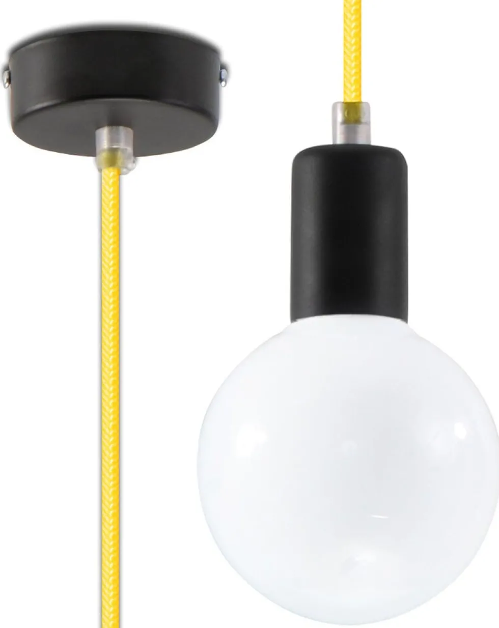 Hängeleuchte EDISON Gelb - 1x E27 Fassung - max. 60W - exkl. LED's