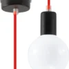Hängeleuchte EDISON Rot - 1x E27 Fassung - max. 60W - exkl. LED's