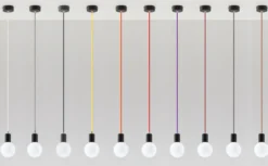 Hängeleuchte EDISON Rot - 1x E27 Fassung - max. 60W - exkl. LED's
