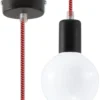 Hängeleuchte EDISON Schwarz & Rot - 1x E27 Fassung - max. 60W - exkl. LED's