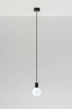 Hängeleuchte EDISON Schwarz - 1x E27 Fassung - max. 60W - exkl. LED's