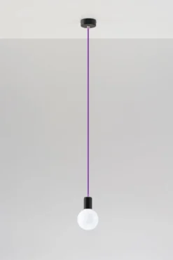 Hängeleuchte EDISON Violett - 1x E27 Fassung - max. 60W - exkl. LED's