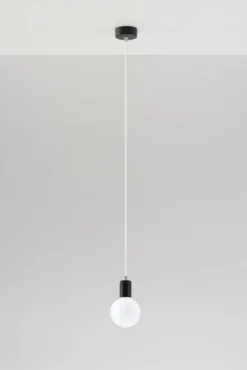 Hängeleuchte EDISON Weiß - 1x E27 Fassung - max. 60W - exkl. LED's