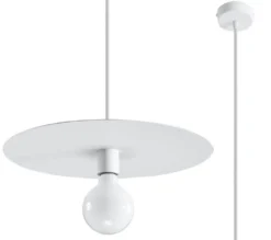 Hängeleuchte FLAVIO Weiß - 1x E27 Fassung - max. 60W - exkl. LED's
