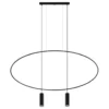 Hängeleuchte HOLAR 2 Schwarz - 2x GU10 Fassung - max. 2x40W - exkl. LED's