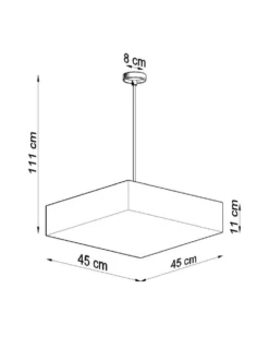 Hängeleuchte HORUS 45 Schwarz - 3x E27 Fassung - max. 3x60W - exkl. LED's