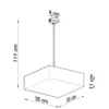 Hängeleuchte HORUS 35 Schwarz - 2x E27 Fassung - max. 2x60W - exkl. LED's