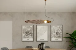 Hängeleuchte LEHDET Gold - 1x E27 Fassung - max. 60W - exkl. LED's