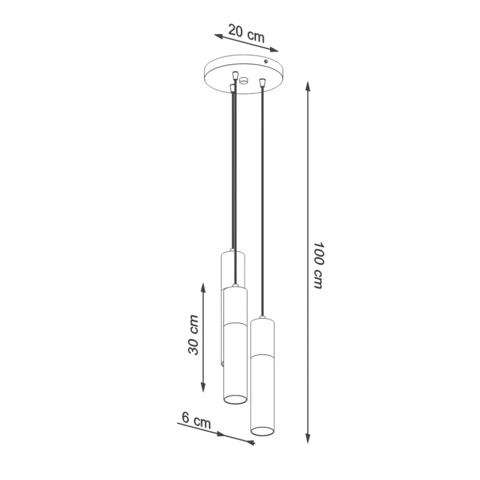 Hängeleuchte PABLO 3P Weiß - 1x G9 Fassung - max. 40W - exkl. LED's