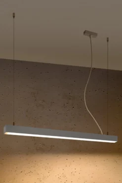 Hängeleuchte PINNE 90 Grau - 25W - 4600Lm - 3000K Warmweiß