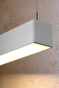 Hängeleuchte PINNE 150 Grau - 39W - 7200Lm - 3000K Warmweiß