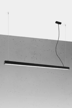 Hängeleuchte PINNE 150 Schwarz - 39W - 7200Lm - 3000K Warmweiß