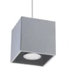 Hängeleuchte QUAD 1 Grau - 1x GU10 Fassung - max. 40W - exkl. LED's